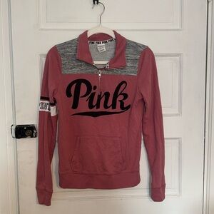 2 for $12 🎉 Victoria’s Secret Pink Quarter Zip XS